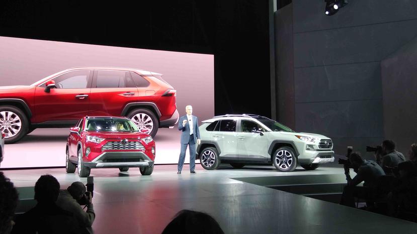 Presentación del nuevo Toyota RAV4 durante el pasado New International Auto Show del 2018.