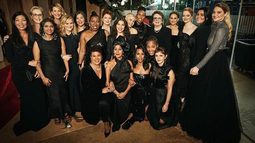 Las actrices y activistas que se vistieron de negro en la alfombra roja de los Golden Globes 2018. (Instagram aspictures)