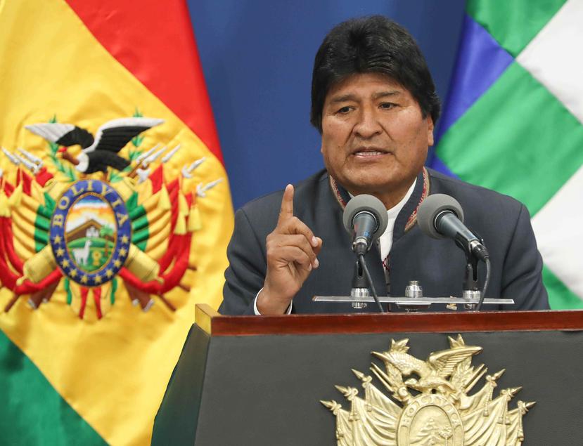 Evo Morales renunció a la presidencia de Bolivia durante la tarde de hoy, domingo. (EFE / Martín Alipaz)