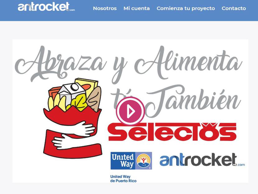 Antrocket provee la plataforma de forma gratuita para esta iniciativa