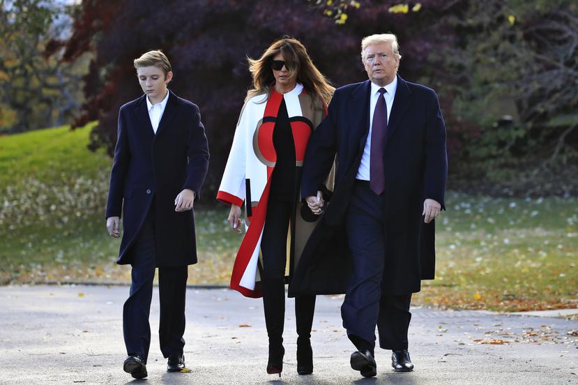 Barron Trump, de 13 años, es el hijo pequeño del presidente y el único que tiene con Melania Trump. (Foto: Archivo)