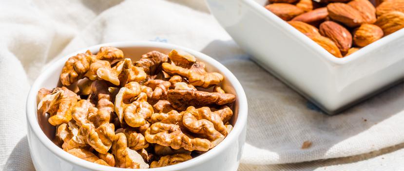 Las nueces son fuentes de proteínas de origen vegetal de alta calidad. (Shutterstock)
