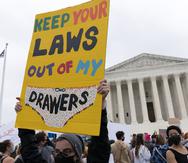 Imagen de una manifestación este martes frente al Tribunal Supremo de Estados Unidos.