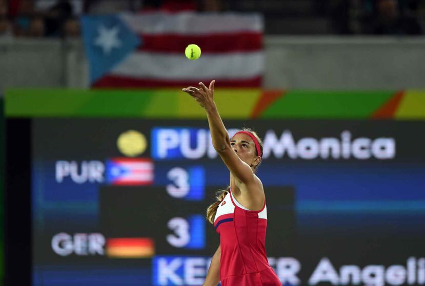 Mónica Puig se ha enfrentado en cinco ocasiones a Angelique Kerber, incluyendo la final de los Juegos Olímpicos. (Archivo)