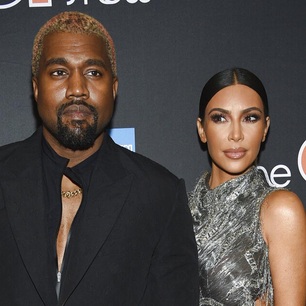Kanye West y Kim Kardashian West en tiempos felices cuando estaban casados.