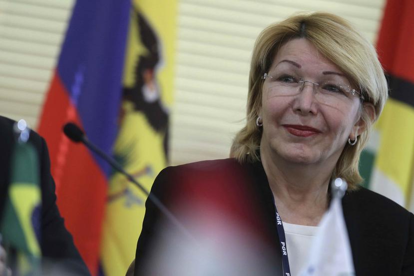La destituida fiscal venezolana Luisa Ortega Díaz participa en una reunión de fiscales de Mercosur, en Brasilia, Brasil, el miércoles 23 de agosto del 2017. (AP)