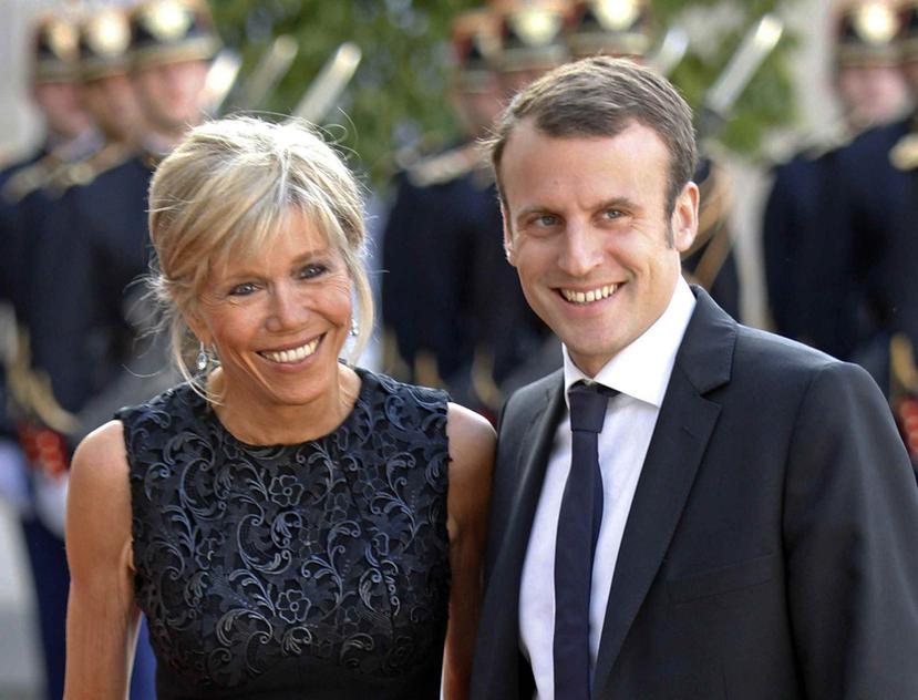 Brigitte Trogneux y Emmanuel Macron se conocieron en el liceo jesuita La Providence, en Amiens. (AP)