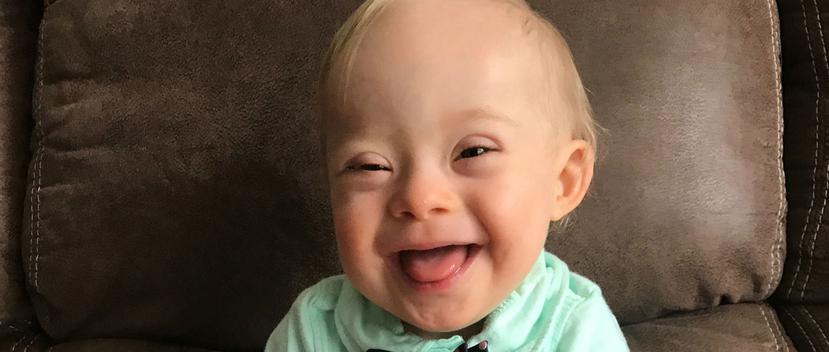 La empresa de alimentos para bebé Gerber eligió al niño Lucas Warren. (The Associated Press)