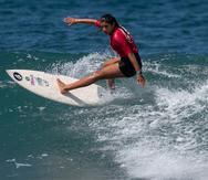 Miamar Soto Pérez, de 14 años, es una de las surfers activas en el certamen de este fin de semana en Rincón.