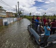 Canovanas , Puerto Rico, Septiembre 20 , 2022 - MCD -  FOTOS para ilustrar una historia sobre los estragos del paso del huracán Fiona en Loíza . EN LA FOTO una vista de la inundación ( inundacion ) en el barrio Miñiñi en Loiza  .   FOTO POR:  tonito.zayas@gfrmedia.comRamon " Tonito " Zayas / GFR Media
