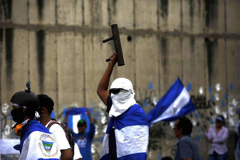 Ya van más de 100 días de manifestaciones en Nicaragua. (AP)