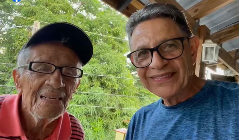 Silverio Pérez junto a su papá don Silverio Pérez Rosado, quien fue sometido a una delicada intervención quirúrgica en los pasados días.