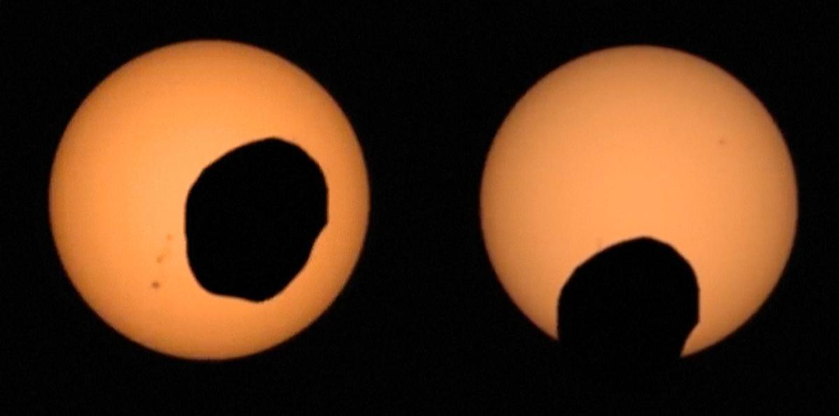 ¿Qué estoy viendo? Impresionante eclipse solar en el planeta Marte