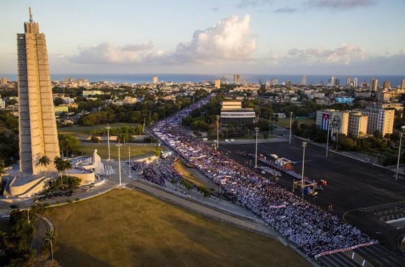 Se estima que casi un millón de trabajadores marchó en la Plaza de la Revolución el 1ro de mayo de 2019 en La Habana, Cuba. (Ismael Francisco / Cubadebate)