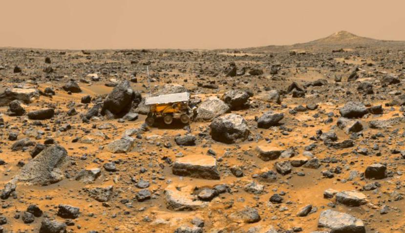Actualmente Marte es un planeta seco, con algunas zonas de hielo congelado (NASA).