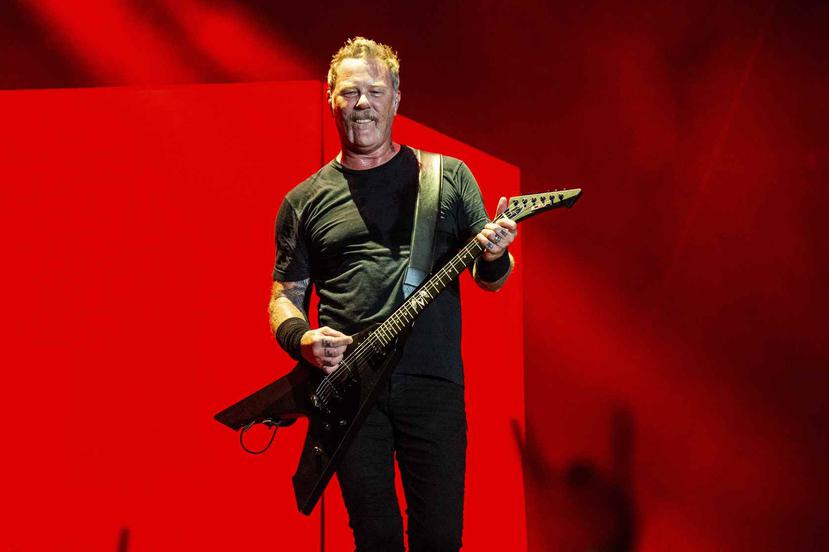 James Hetfield, vocalista de Metallica, durante una actuación en el segundo día del segundo fin de semana del Festival Musical Austin City Limits, en Austin, Texas. (Amy Harris/Invision/AP)