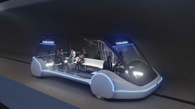 Imagen del vehículo que formará parte del transporte subterráneo. (AP)