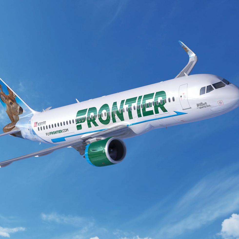 Frontier Airlines tiene presencia en los aeropuertos de San Juan, Ponce y Aguadilla.