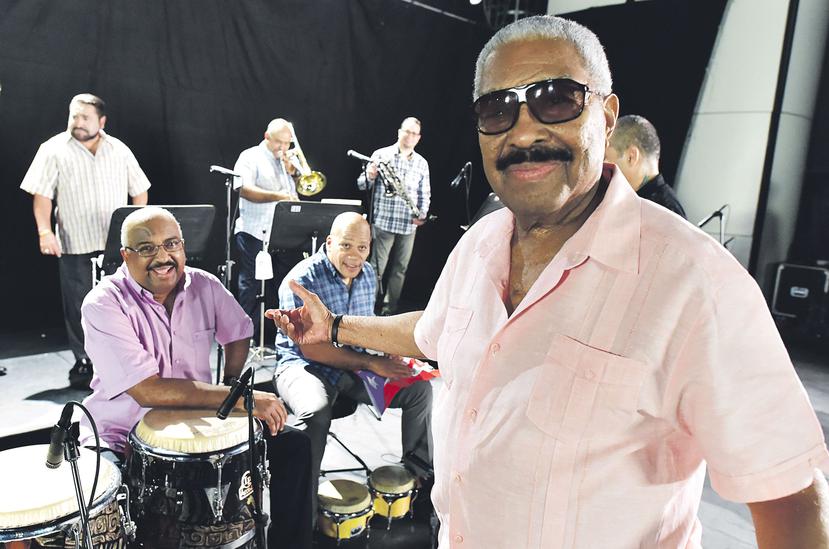 Don Rafael Ithier grabó junto a los Mulatos del Sabor, un vídeo que se proyectará en el Museo de la Música en Guaynabo que llevará su nombre. (GFR Media)
