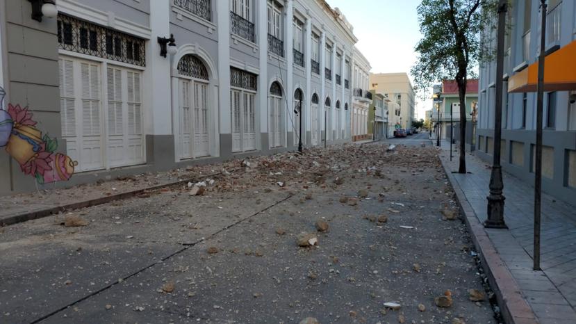 Daños en la ciudad de Ponce luego del sismo.