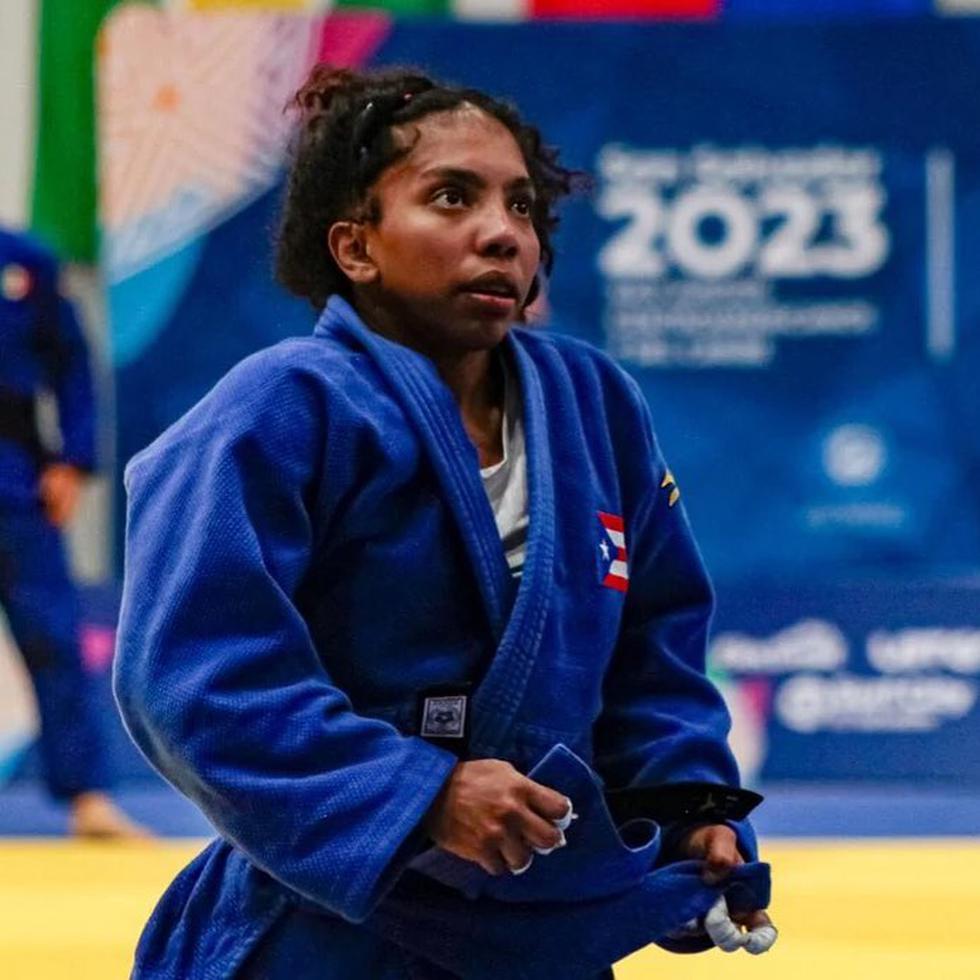 Francine Echevarría, durante su participación este año en los Juegos Centroamericanos y del Caribe.