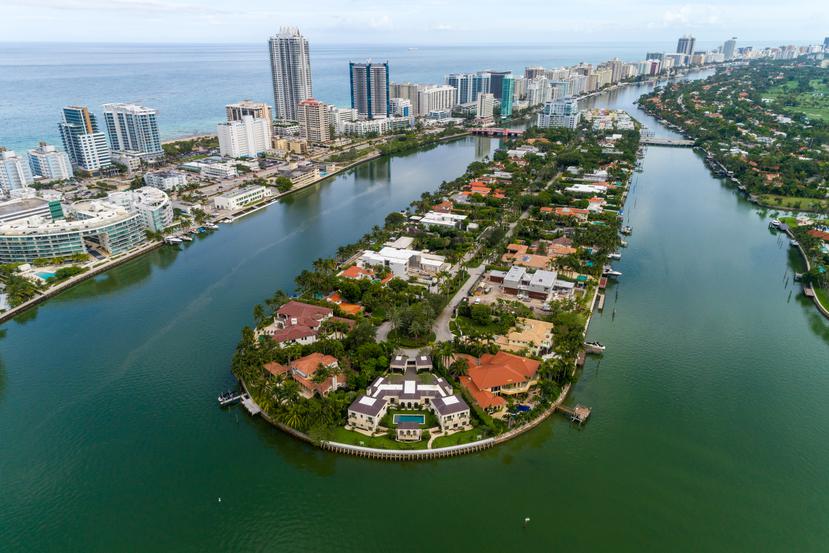 Isla Gorce, en Miami Beach, donde se ubica el lujoso complejo.