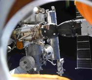 La Estación Espacial Internacional desde el módulo Nauka.