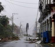 Fotografía de algunos de los destrozos dejados por el paso del huracán Ian, el 27 de septiembre de 2022, en Pinar del Río, Cuba.