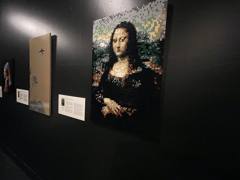Entre las obras realizadas en Lego se encuentra la "Gioconda", mejor conocido como "La Mona Lisa", de Leonardo DaVinci.