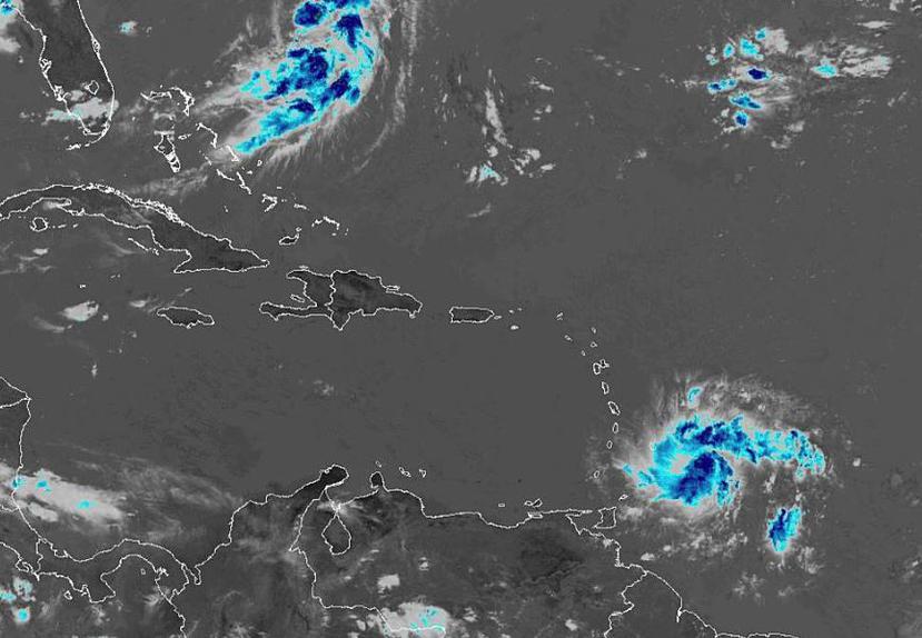 Imagen de satélite de la tormenta tropical Dorian. (NOAA)