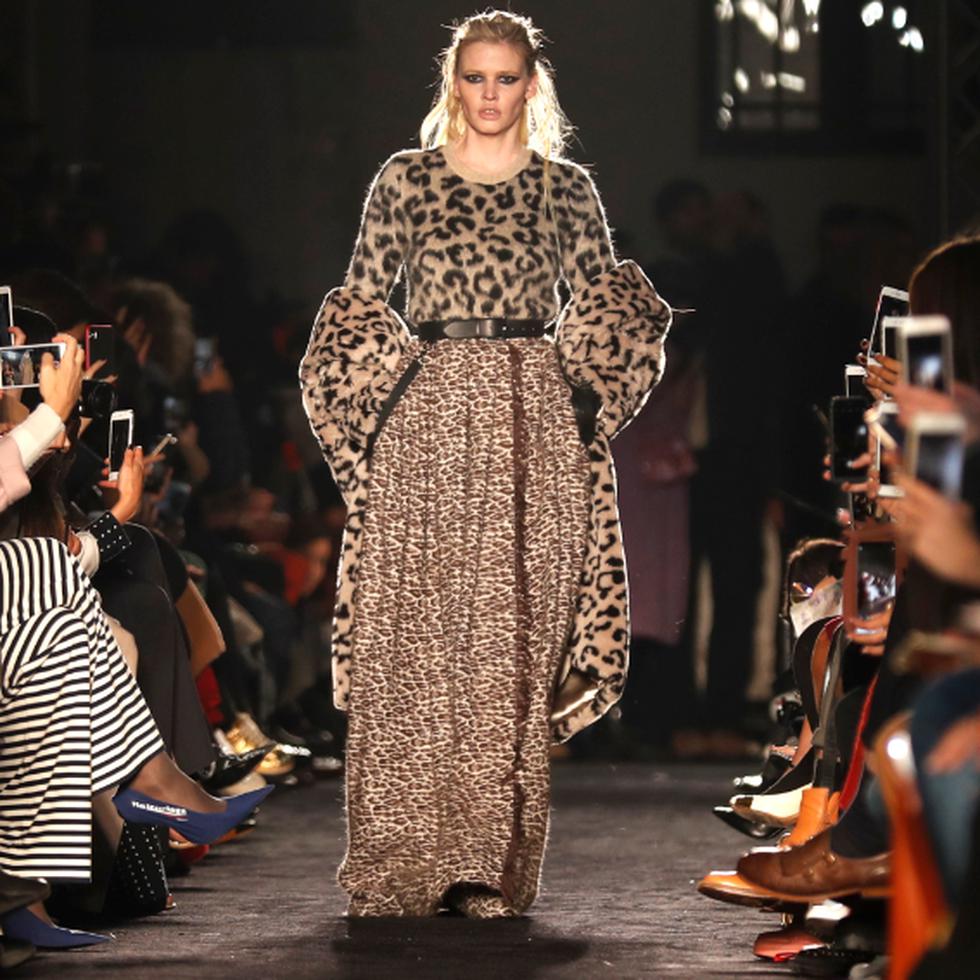 La nueva colección de Max Mara incluye abrigos de leopardo. (Foto: AP)