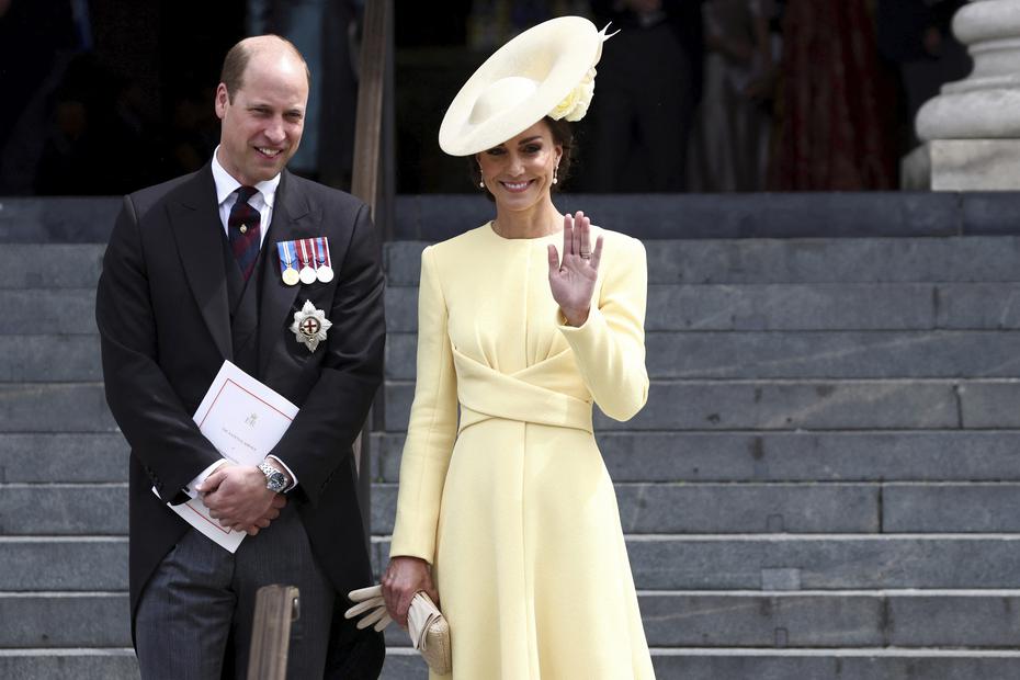 Los duques de Cambridge, el príncipe William y su esposa Kate.
 