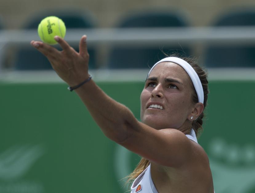 La tenista Mónica Puig durante su participación en los Juegos Centroamericanos y del Caribe.