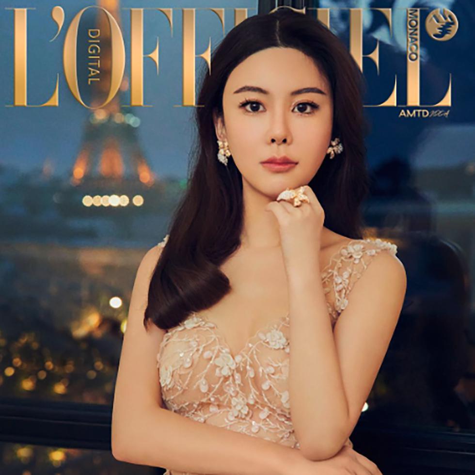 La modelo Abby Choi figuró recientemente en la portada digital de la lujosa revista 'L'Officiel Monaco.