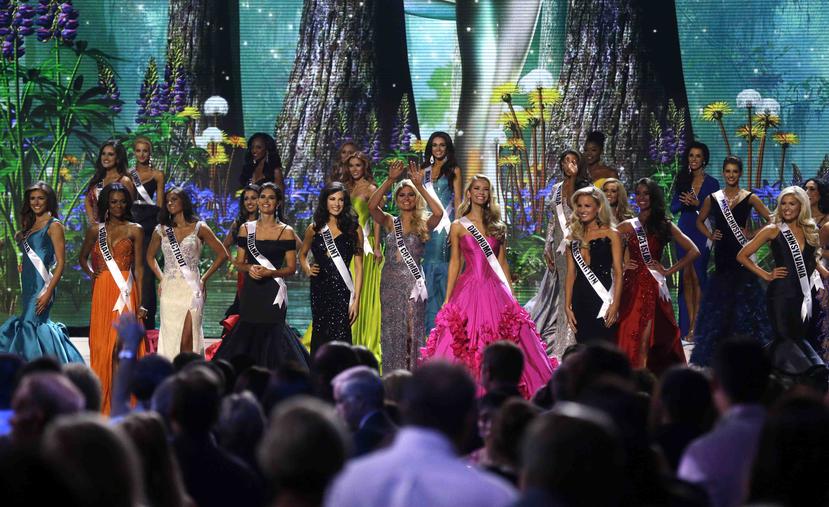 En el evento que fue visto a través de la página web oficial de la organización de Miss Universe participaron 51 candidatas (se incluye a Washington D.C.), la mayoría de rostros, cabellos y cuerpos tipo Barbie. (AP)