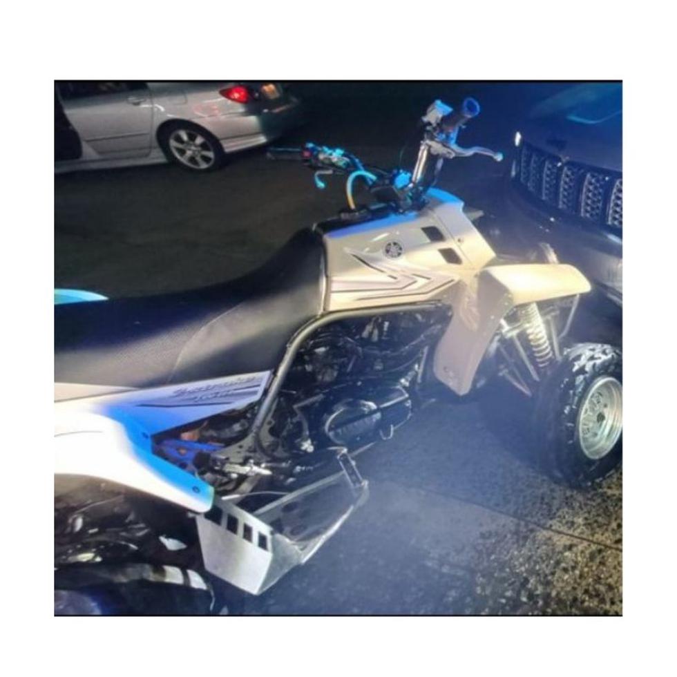El vehículo todoterreno estuvo involucrado en un choque contra una patrulla de la Policía Municipal de Morovis.