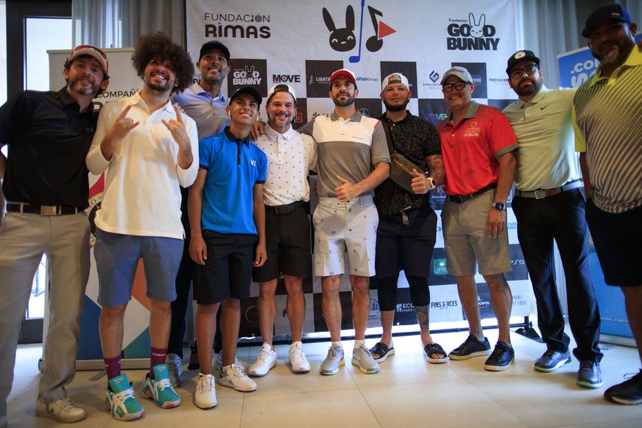 PJ Sin Suela, Pedro Capó, Cosculluela, Rafa Campos, así como Yadier y Cheo Molina respondieron al llamado de las fundaciones Rimas y Good Bunny para su primer torneo benéfico.
