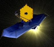 El telescopio espacial James Webb Space tiene la capacidad de captar luz siete veces más que su predecesor, el telescopio Hubble. (AP / TRW)