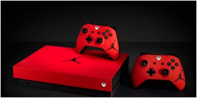 Tanto la consola como los controles combinan con los nuevos tenis Air Jordan III Retro U, que serán lanzados al mercado este fin de semana. (Microsoft)