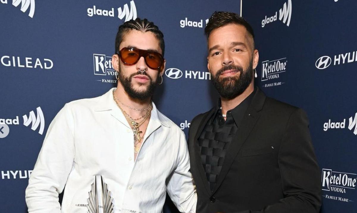 Here’s what Ricky Martin thinks of Bad Bunny when presenting him with the GLAAD Vanguard Award