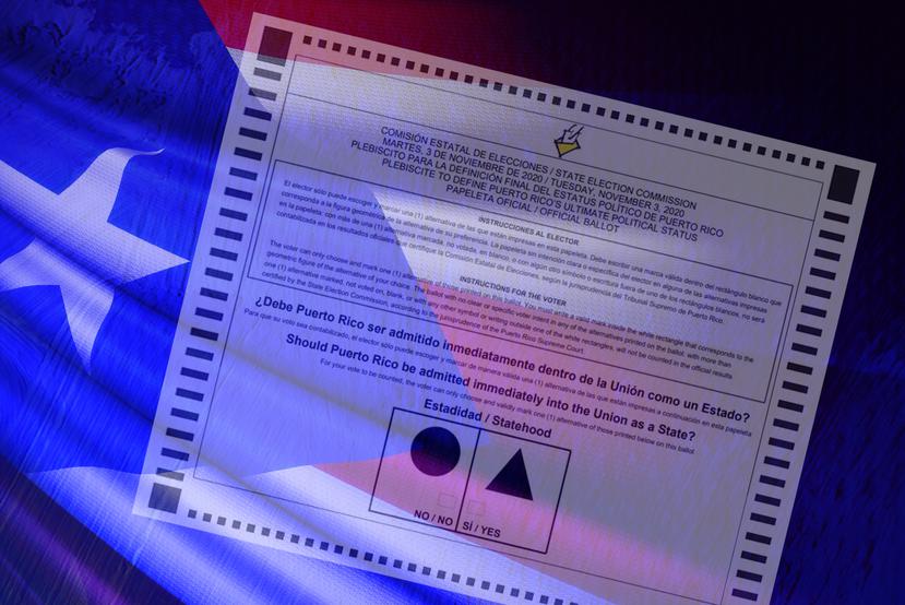 En la papeleta del plebiscito de status los electores tienen dos opciones para escoger.