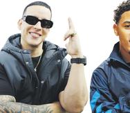 Los cantantes urbanos Daddy Yankee y Myke Towers.