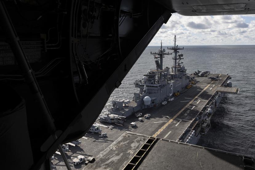 El buque de ataque USS Kearsarge opera en el mar Báltico, el sábado 3 de septiembre de 2022.