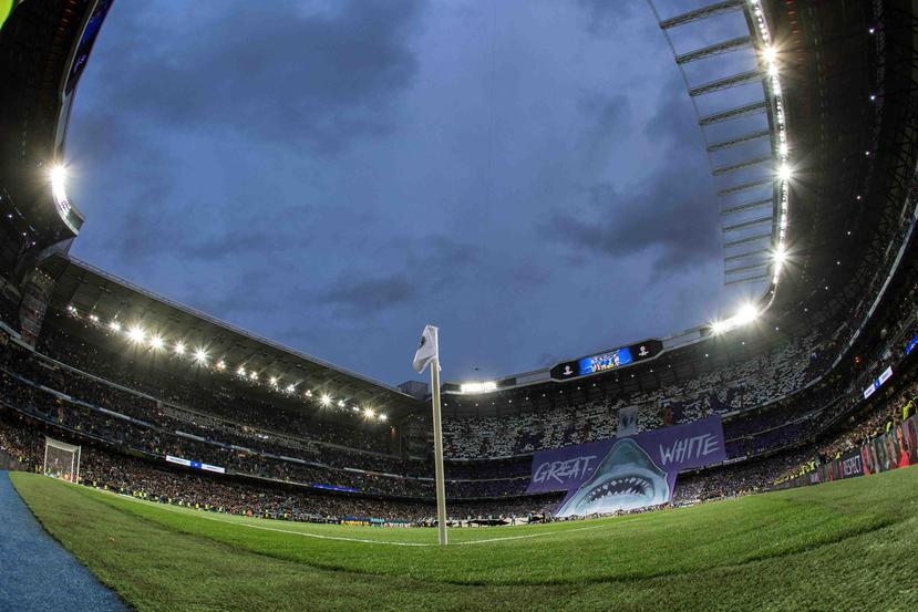 Foto panorámica del estadio Santiago Bernabéu. (Archivo / AP)