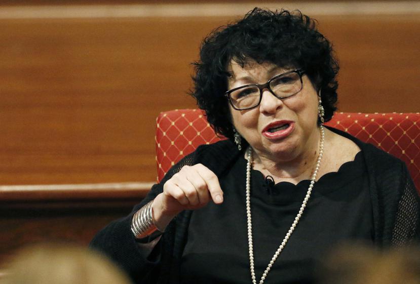 La jueza del Tribunal Supremo de Estados Unidos, la puertorriqueña Sonia Sotomayor.