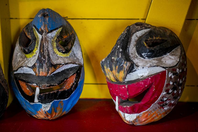 Las máscaras de vejigantes hechas de coco, son un distintivo de Loíza y una aportación a la cultura puertorriqueña.

Xavier Garcia / Fotoperiodista