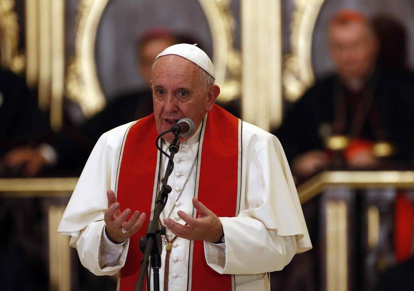 "El terror ejercido sobre las personas más vulnerables está provocando el exilio de poblaciones enteras", aseguró el papa Francisco. (EFE)