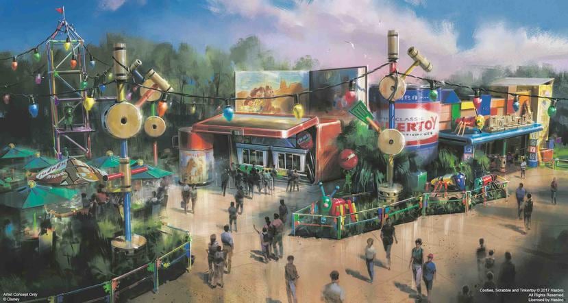 Perspectiva de las instalaciones de "Toy Story Land". (Archivo)