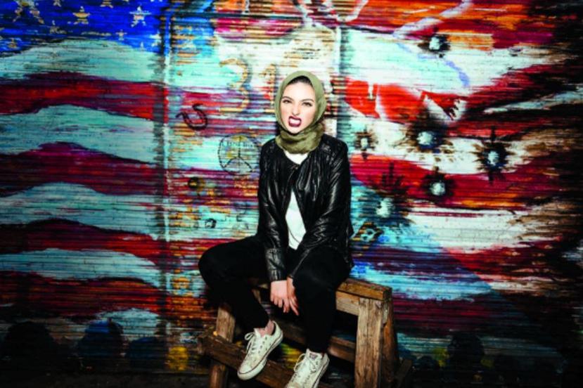 Tagouri aspira a convertirse en la primera presentadora de noticias que use un hijab en un canal de TV comercial en Estados Unidos.(Playboy/ Noor Tagouri)
