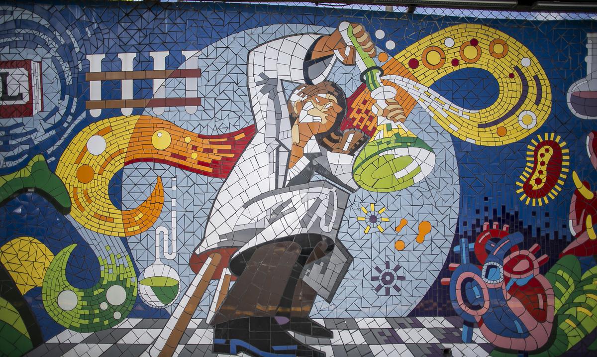 La historia detrás del mural en mosaico “Presencia e identidad” de Cidra